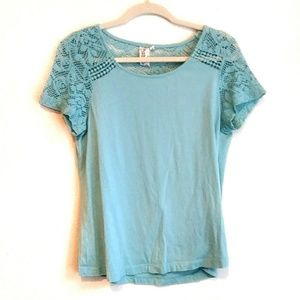 Organic Cotton Teal Shirt Size Medium